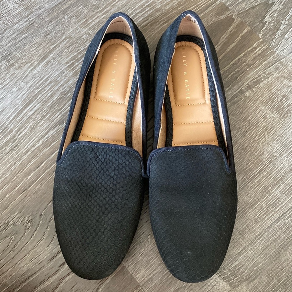 Black loafers